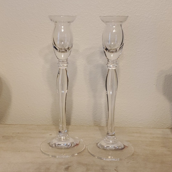Mikasa pair of Ballet crystal candleholders - Picture 2 of 6